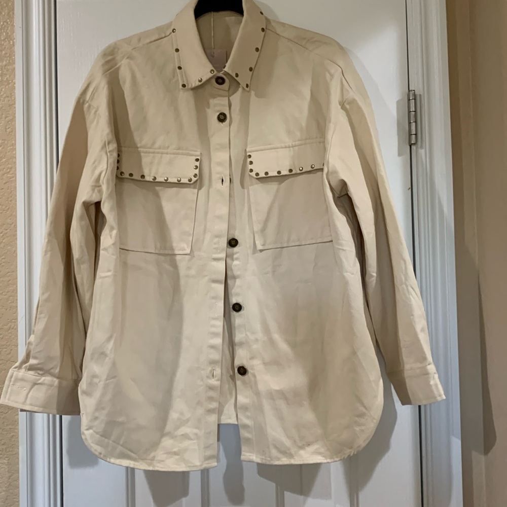 Riveted button down